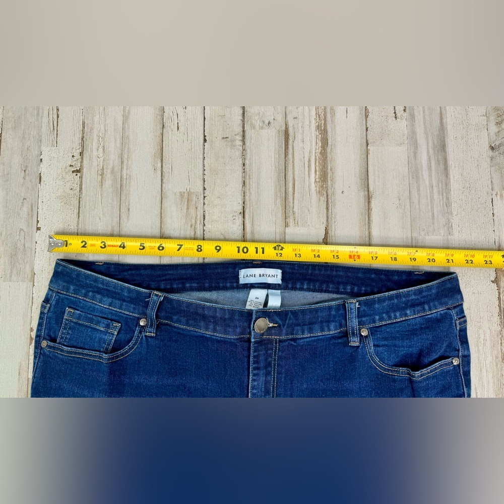 Lane Bryant Capri Jeans Womens 20 (44x21) Blue Denim High Rise - Picture 5 of 10